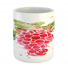 Splashed Watercolor Fruits Mug