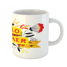 Butterflies Ladybugs Flowers Mug