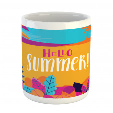 Tropical Beach Hello Summer Mug