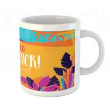 Tropical Beach Hello Summer Mug