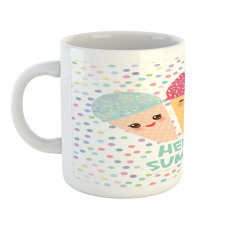 Ice Cream Cone with Dots Mug