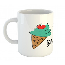 Cherry Top Ice Cream Mug