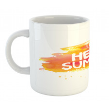 Sun Pattern Hello Summer Mug