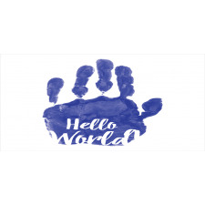 Hello World Color Hand Print Mug