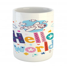 Childish Hello World Phrase Mug