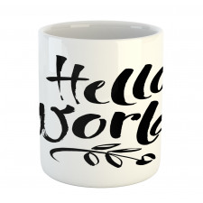 Hello World Tree and Words Mug