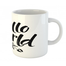 Hello World Tree and Words Mug