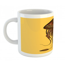 Abstract Jellyfish Mug