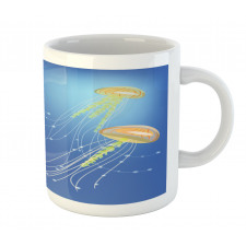 Abstract Floating Scene Mug