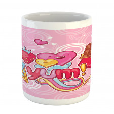 Heart Ice Cream Strawberry Mug