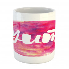 Wording on Watercolor Round Mug