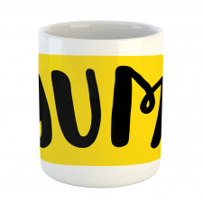 Lettering in Funny Text Font Mug