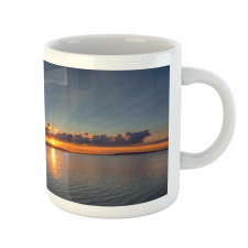 Sunset over Lake Horizon Mug