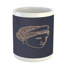 Aphrodite Outline Head Art Mug