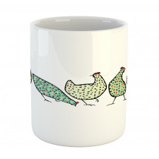 Farm Hen with Ornaments Mug