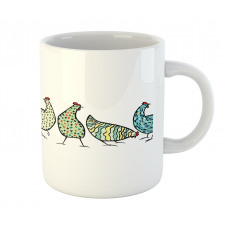 Farm Hen with Ornaments Mug