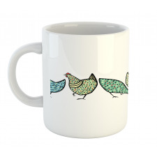 Farm Hen with Ornaments Mug