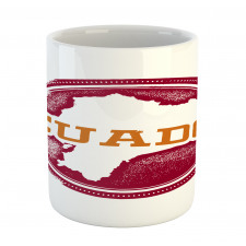 Grungy Travel Stamp Country Mug