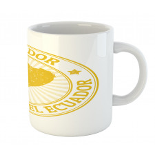 Retro Republica Del Ecuador Mug