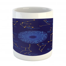 Round Shape Astrology Map Mug