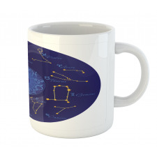 Round Shape Astrology Map Mug