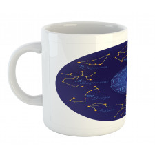 Round Shape Astrology Map Mug