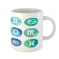 Watercolor Effect Rounds Mug