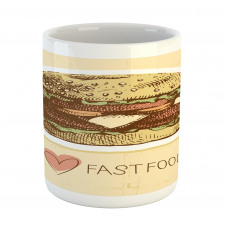 Grunge Retro Fast Food Mug