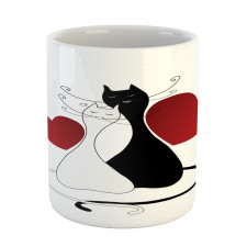 Romantic Couple Pet Kitten Mug