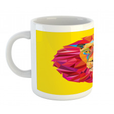 Geometric Lion Face Mug