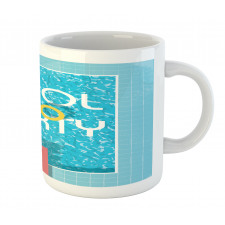 Retro Art Swimming Pool Mug