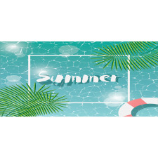 Tropical Summer Square Mug