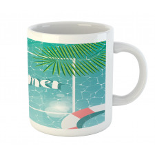 Tropical Summer Square Mug