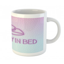 Lets Stay in Bed Dot Ombre Mug