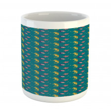 Childish Aquatic Life Art Mug