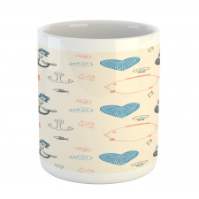 Balloon Fish Hearts Mug