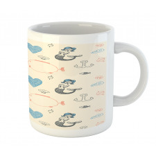 Balloon Fish Hearts Mug