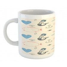 Balloon Fish Hearts Mug