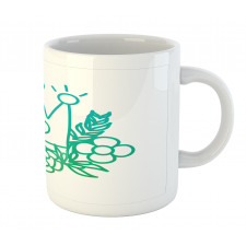 Majestic Crown and Flowers Mug