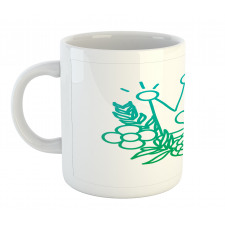 Majestic Crown and Flowers Mug