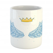 Angel Wings and Crown Above Mug