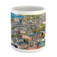 Aerial View of Buildings Mug