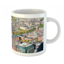 Aerial View of Buildings Mug