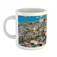 Aerial View of Buildings Mug