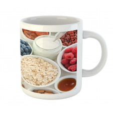 Porridge Milk and Fruits Mug