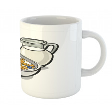 Healthy Breakfast Cartoon Mug