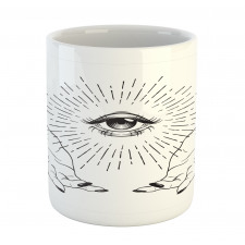 Mystical Themed Sketch Eye Mug