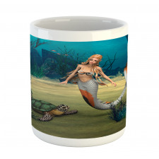 Mermaid Turtle Ocean Mug