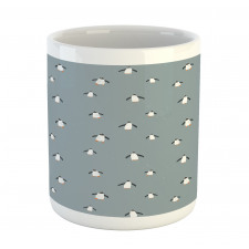 Minimal Arctic Fauna Bird Mug