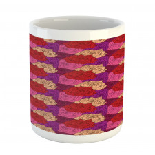 Dotted Colorful Floral Image Mug